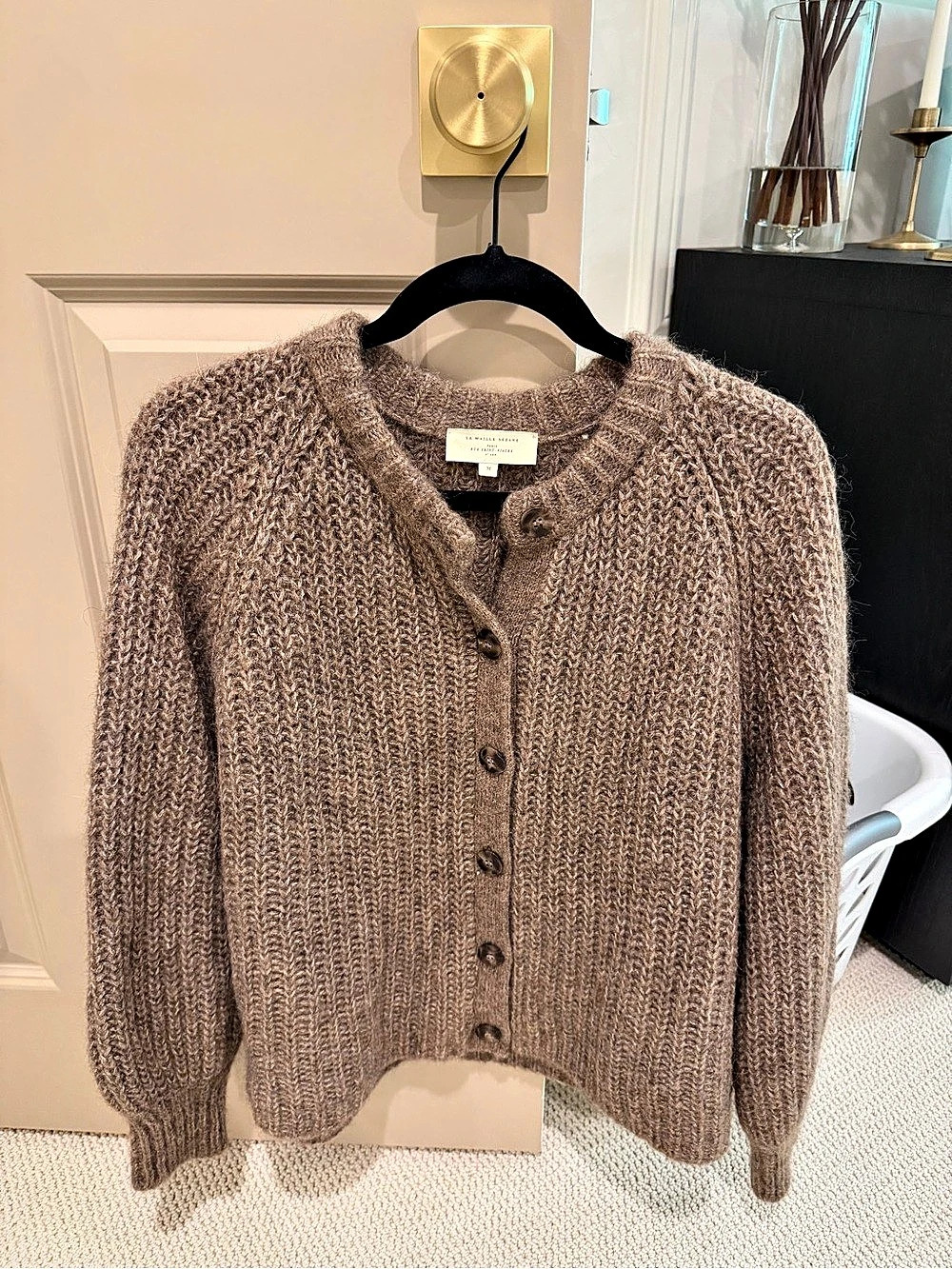 Sézane Emile Brown Cardigan Size Medium Like New